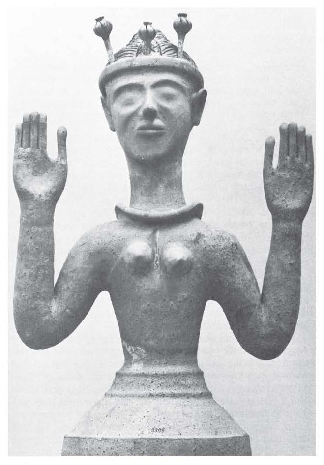 The opium poppy goddess